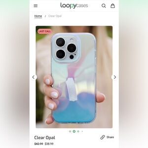Loopy Cases Iridescent iPhone 15 Pro Max Pastel Phone Case